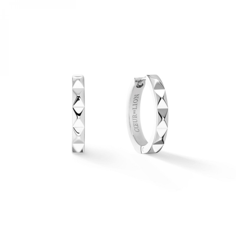 Créoles acier Coeur de Lion