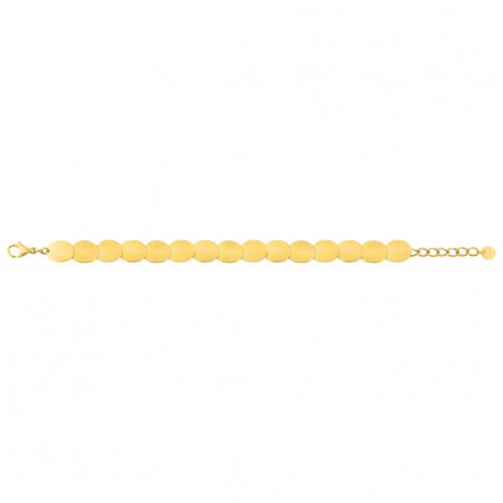 Bracelet acier doré femme