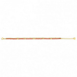 Bracelet acier doré femme