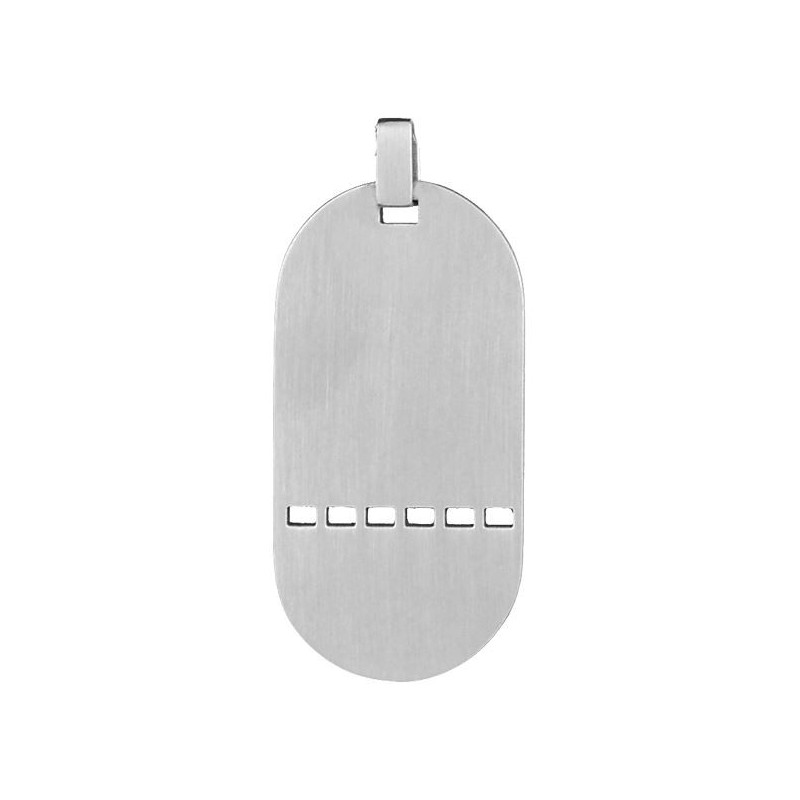 Pendentif plaque GI acier "Papa on t'aime" Pendentif plaque GI acier "Papa on t'aime"