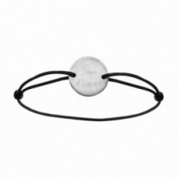 Bracelet cordon ajustable "Papa d'amour"