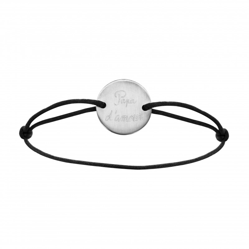 Bracelet cordon ajustable "Papa d'amour"
