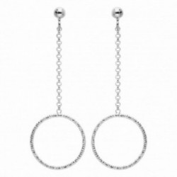 Boucles d'oreilles argent femme
