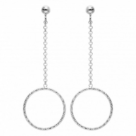 Boucles d'oreilles argent femme