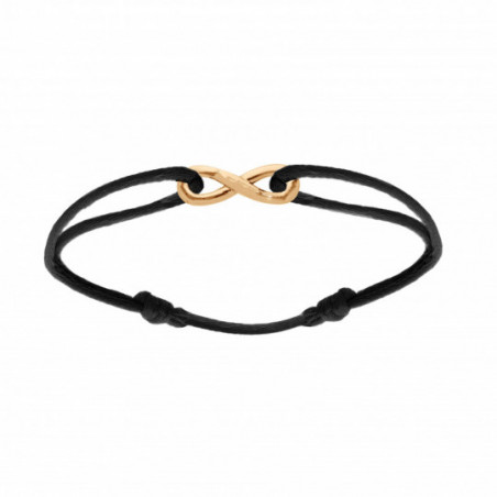 Cordon ajustable infini doré
