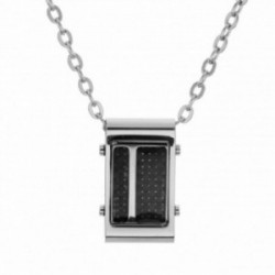 Collier acier homme
