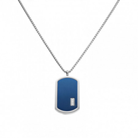 Collier acier homme