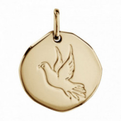 Médaille plaqué or colombe