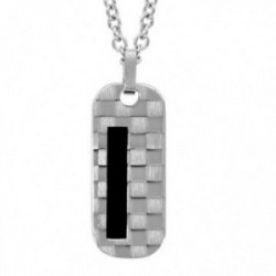 Collier acier homme