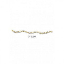 Bracelet femme plaqué or et pavage oxydes.