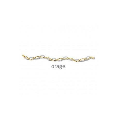 Bracelet femme plaqué or et pavage oxydes.