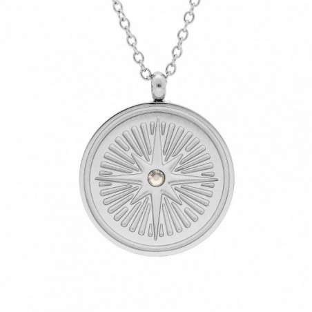 Collier acier femme