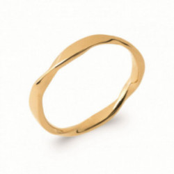 Bague torsadée plaqué or