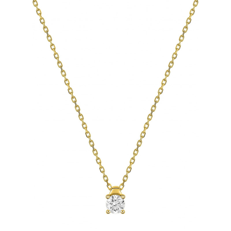 Collier or 750/1000ème et diamant