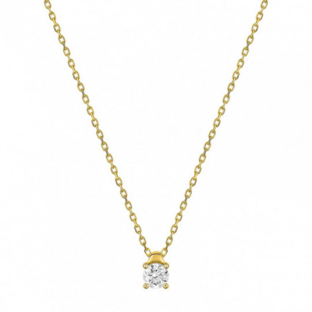 Collier or 750/1000ème et diamant