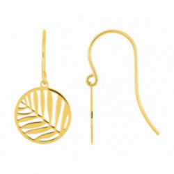 Boucles d'oreilles palmier or 375/1000ème