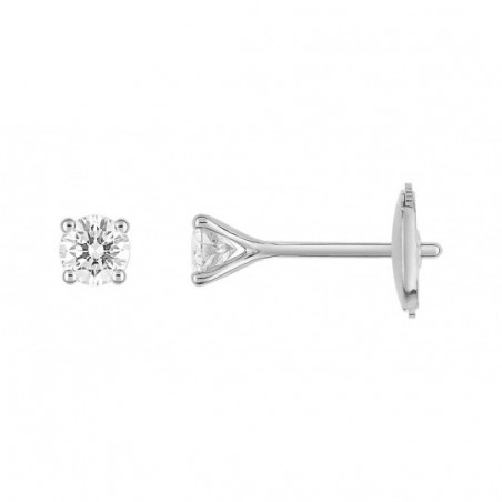 Boucles d'oreilles diamant or 750/1000ème