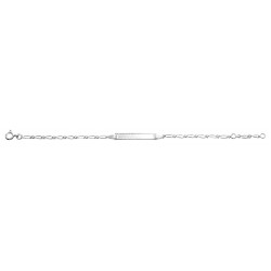 Bracelet identité argent bébé
