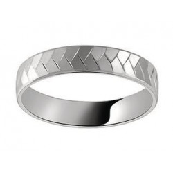 Alliance homme or blanc