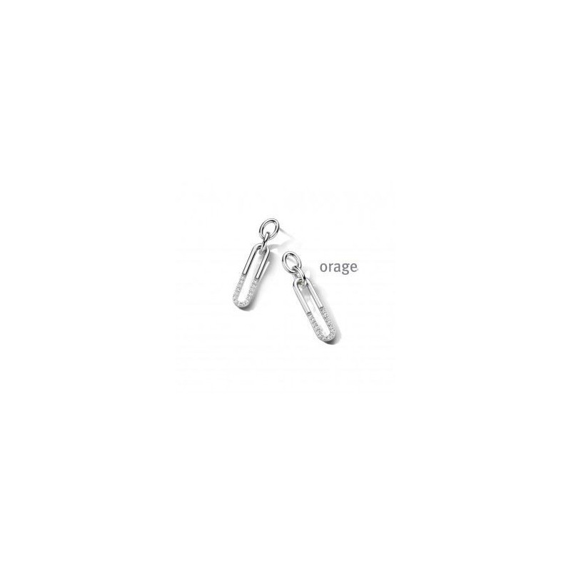 Boucles d'oreilles argent femme pendants oxydes