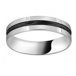 Alliance homme or blanc