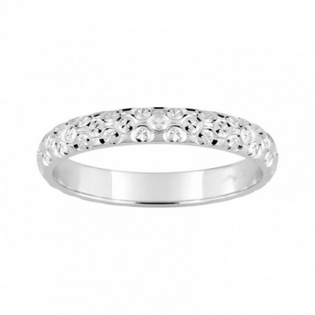 Alliance femme or blanc